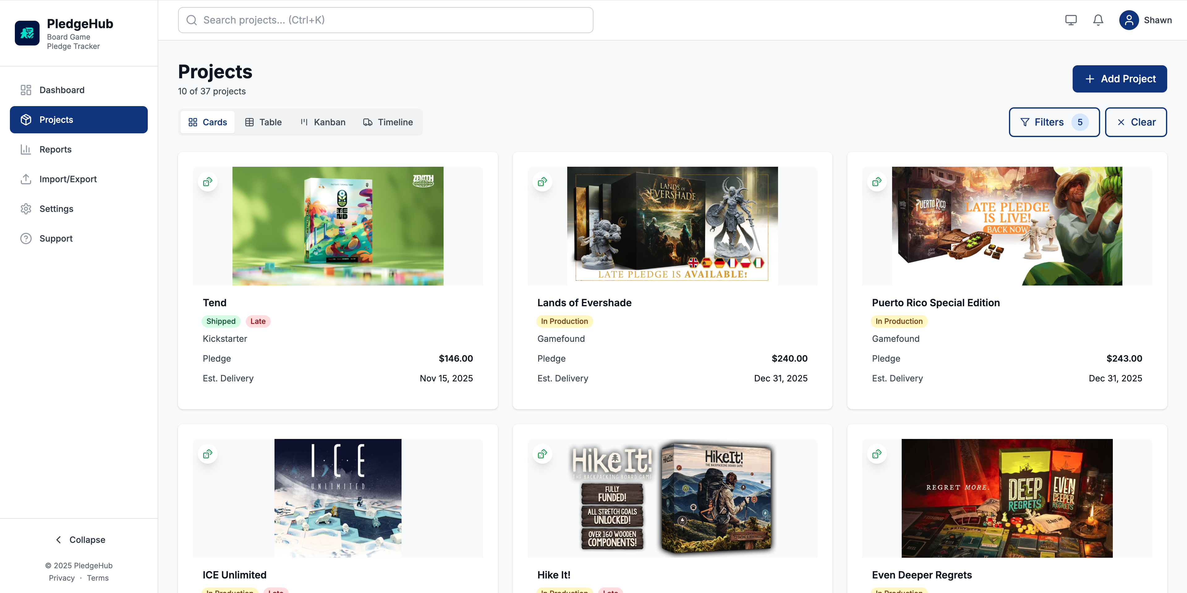 PledgeHub Screenshot